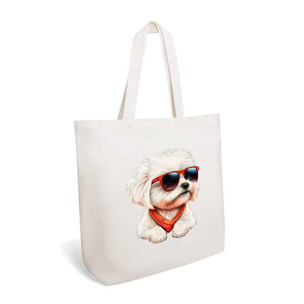 Cool Dawg! 100% Cotton Tote Bag (Single-sided Print)