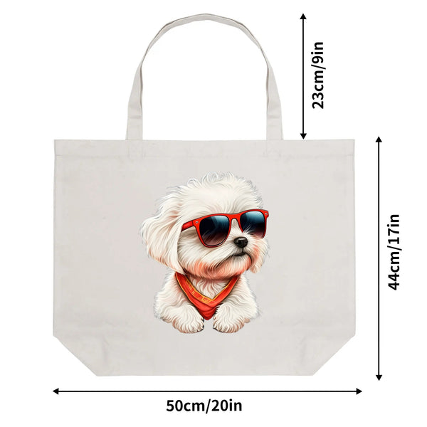 Cool Dawg! 100% Cotton Tote Bag (Single-sided Print)