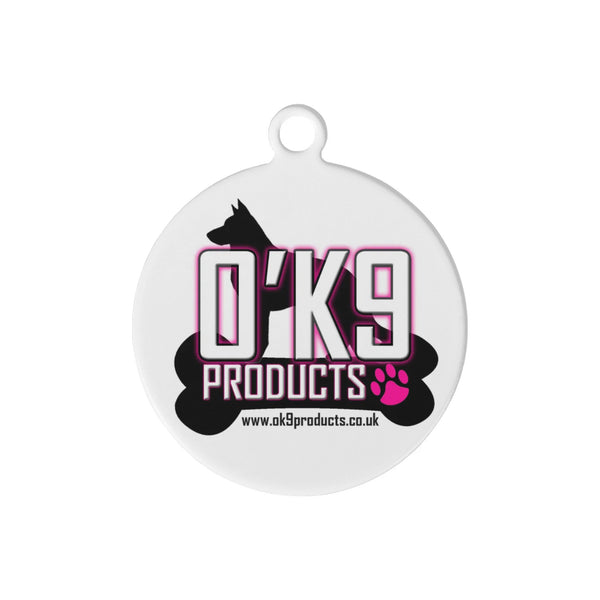 O'K9 Personalized  Laser Metal Alloy Dog ID Tag